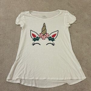 Justice Unicorn Christmas Tee